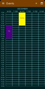 Events Schedule